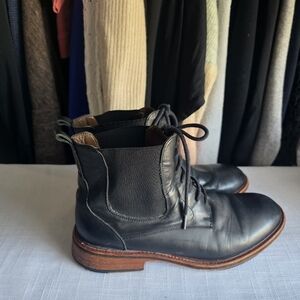 Messico Classic Black Leather Men's Boots